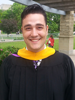 Myself, just after graduating from the University of Western Ontario on 'Concrete Beach' in London, Ontario.