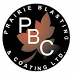 The Prairie Blasting and Coating logo.