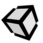 The Unity Game Engine logo.