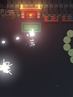 'Witch's Cave' A twin-stick shooter game where you play as a Witch defending her cave from slime monsters!